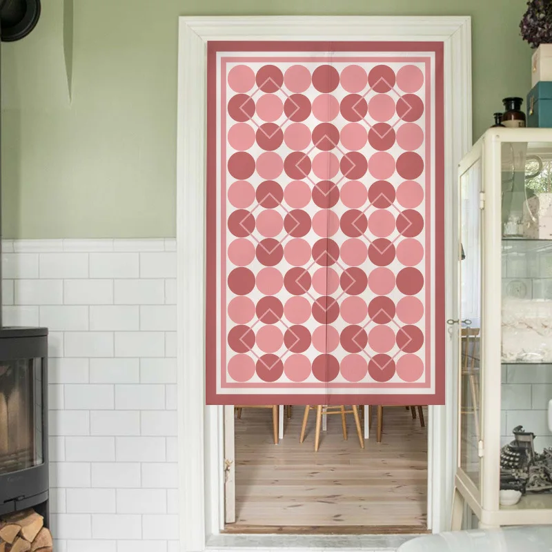 Bohemian small floral pattern changing room Curtain Privacy Partition Doorway Curtains Kitchen Entrance Noren Linen Hanging