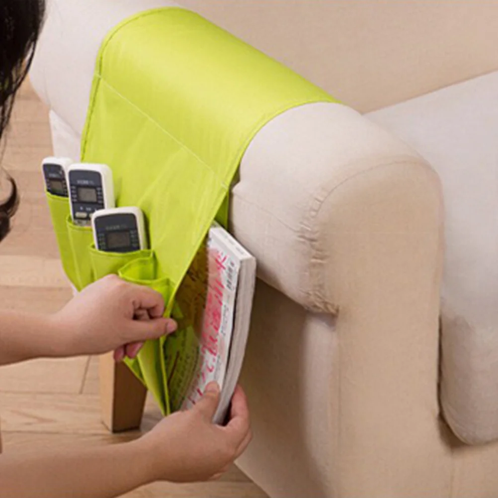 

Sofa Side Storage Bag Heavy Duty Oxford Cloth For Remote Cellphone Glasses Snacks Armrest Organizer Couch Bed Dorm