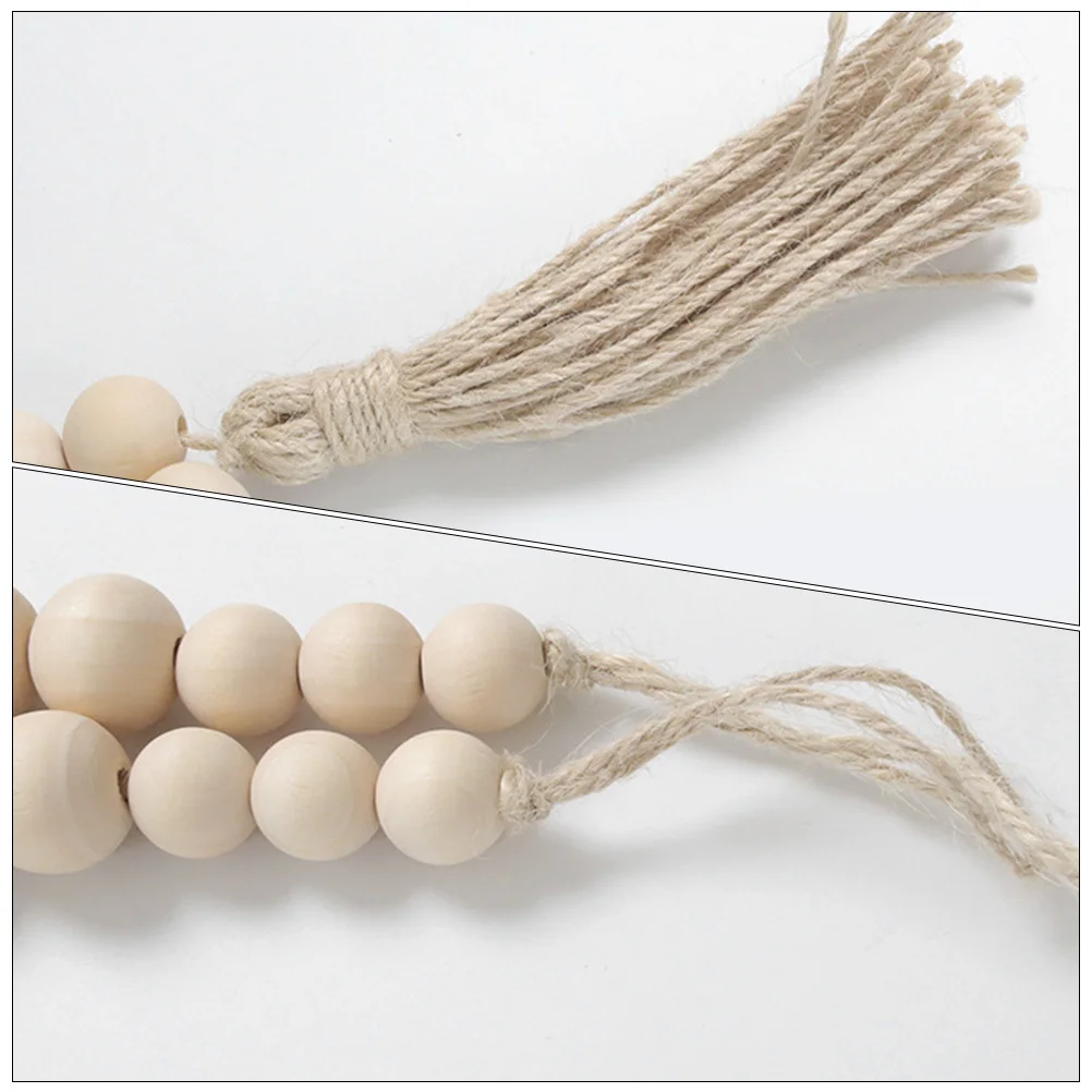 

Farmhouse Bead Tiebacks Wood Bead Curtain Tiebacks Holders Curtain Accessories For Home Living Room Decor