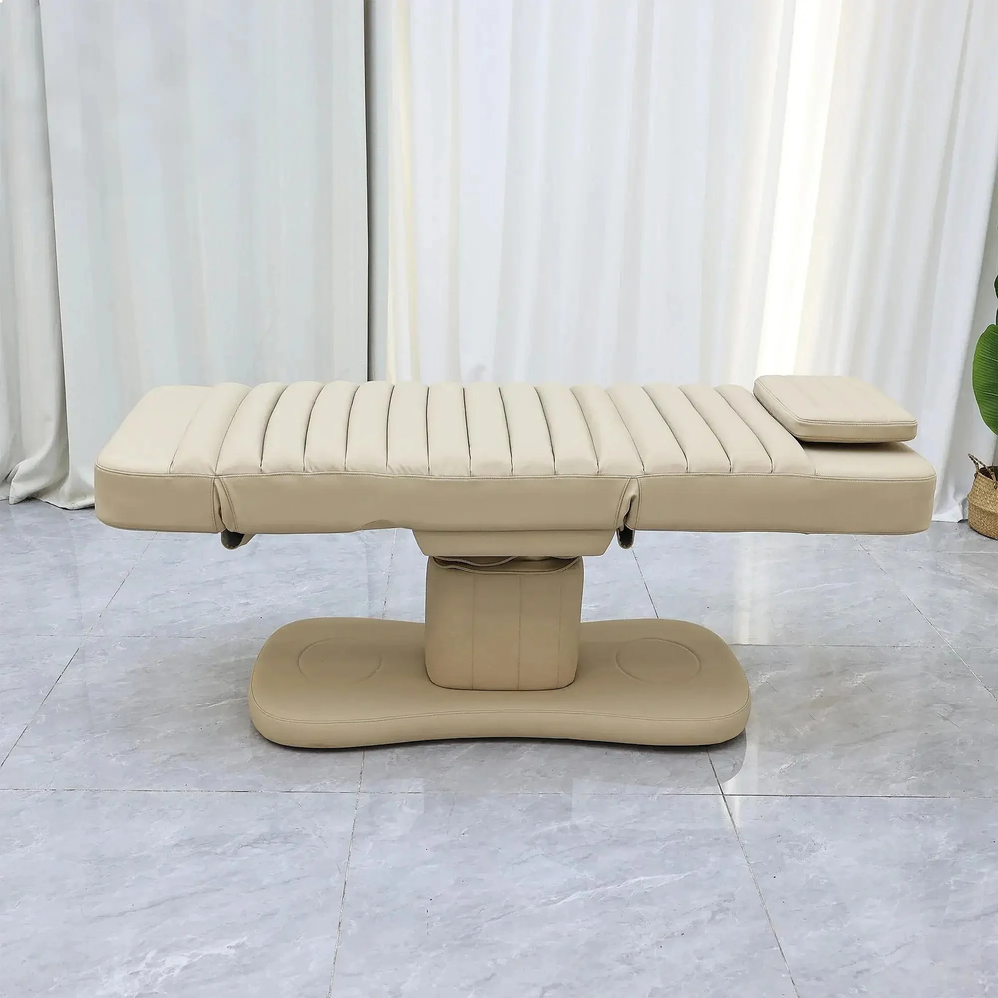 Elektryczne łóżko do masażu w salonie spa, ergonomiczne, elektryczne łóżko do zabiegów kosmetycznych i tatuowania, z możliwością regulacji wysokości, składane, z tacy do przechowywania.