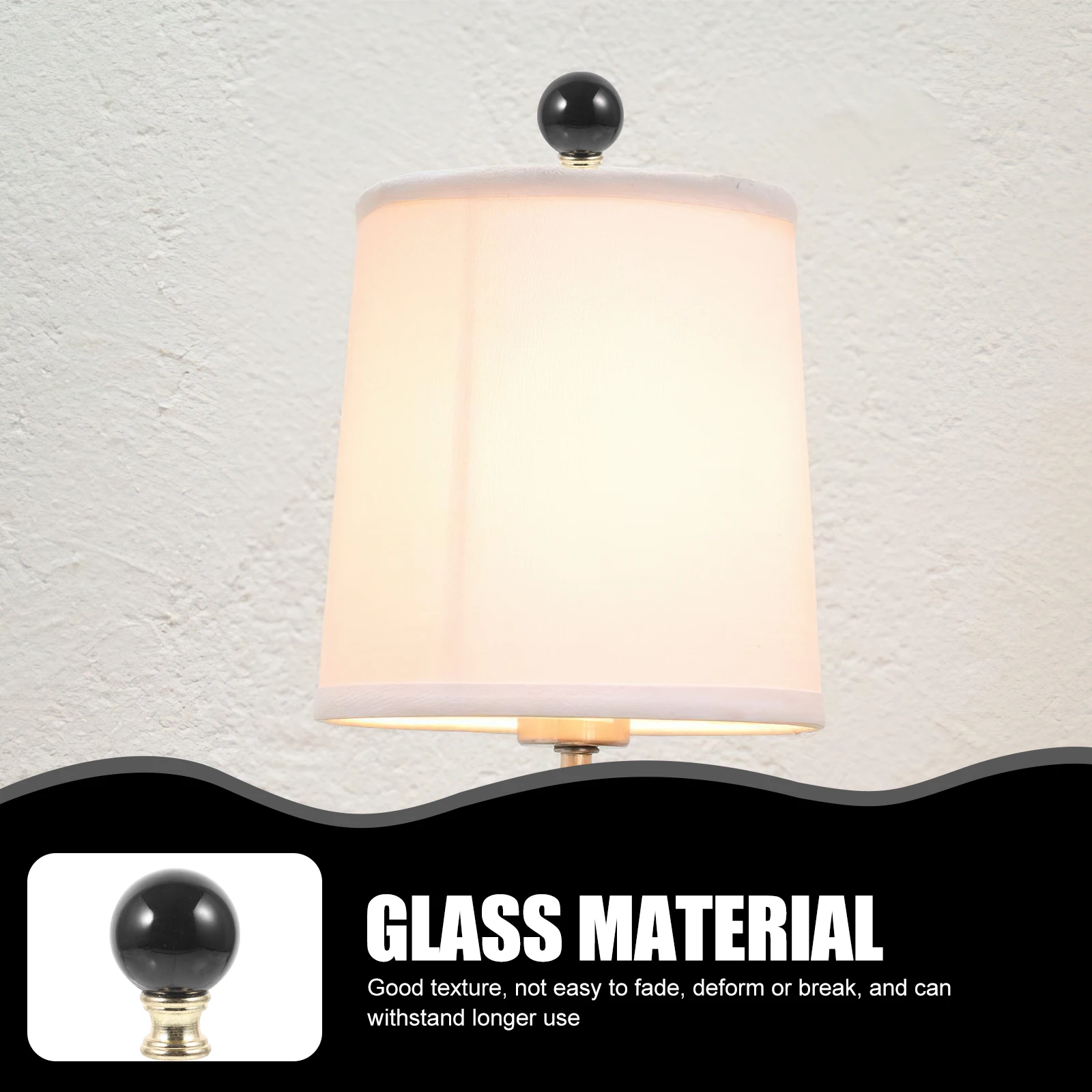 

Ball Lamp Finial Table Floor Lamp Replacement Cap Decorative Knob For Light Shade Top Decoration Durable
