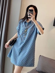Women's Dress Soft Female Dresses Loose Denim Beach on Sale Clearance Fashion Summer 2025 Elegant Luxury Chic Pretty Xxl Trendy