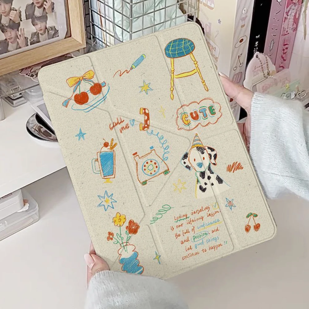 

Smart PU Leather Case for iPad Air 4th 5th iPad 10th 10.9 Capa for iPad Pro air 11th 11 7th 8th 9th 10.2 9.7 3 10.5 Tablet Cover