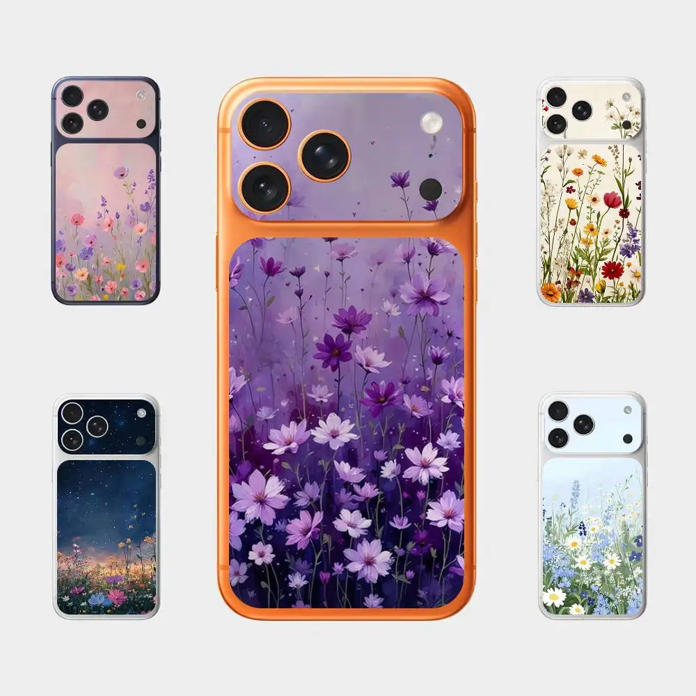 

Beautiful Flowers For Apple iPhone 17 Pro Max Full Back Cover Decal Wrap Skin Rear Protective Sticker Film
