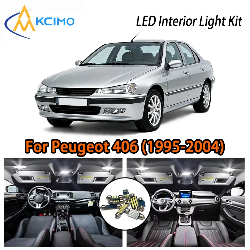 

KCIMO For Peugeot 406 (1995-2004) Premium LED Interior Kit - 2 Colors , Quick Installation, Long-Lasting