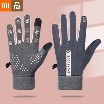 Xiaomi youpin outono inverno quente luvas de ciclismo água à prova de vento touchscreen anti-deslizamento bicicleta moto luvas mulheres caminhadas