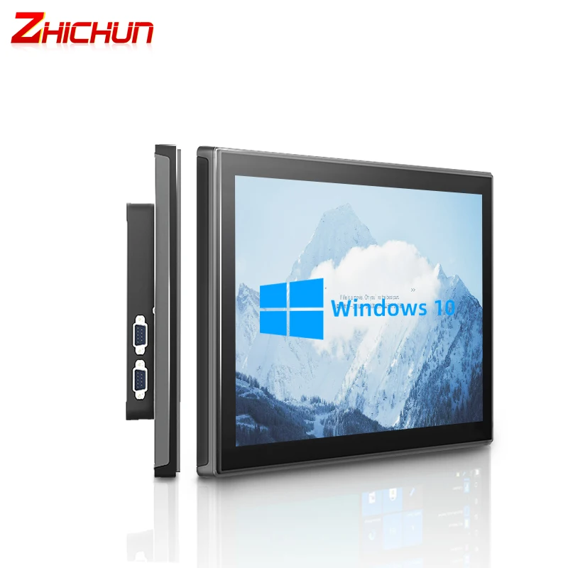 15 Inch Capacitive Waterproof Embedded Fanless Touch Screen All-in-One Tablet Computer Wall Vesa Mount Serial PC Wall Mount