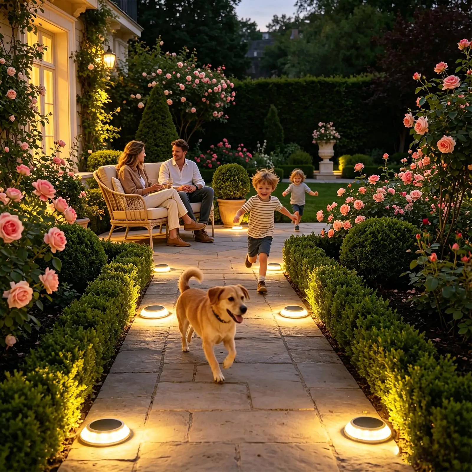 

Outdoor Ground Lights Ground Waterproof Fully Transparent Lamp Solar Landscape Lights For Patio Path Landscape Walkway Lawn