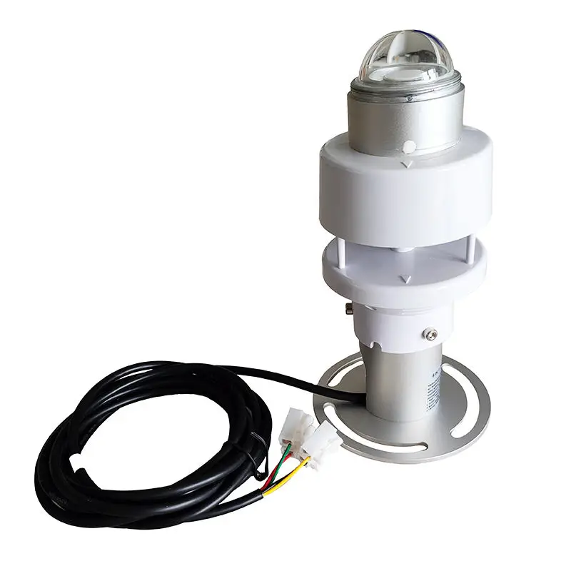 CE 6-in-1 Compact IoT Meteorological Temperature Humidity Solar Radiation Ultrasonic Wind Speed Direction Sensor Weather Station