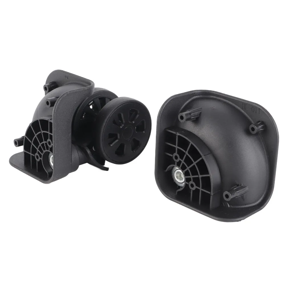 

1 Pair Durable Heavy Duty Luggage Suitcase Caster Nylon Black Replacement Wheel Universal Wheel Backpacks