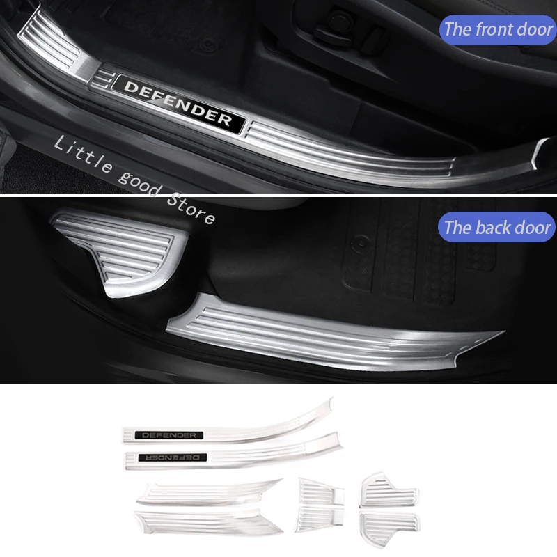 

Suitable for Land Rover 20-24 models Defender threshold bar welcome foot pedal stainless steel 90 110 130 automotive parts
