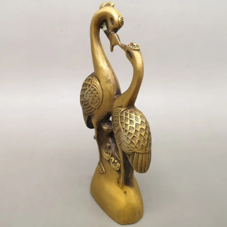 Antique Copper Collection, Crane Decoration, Ruyi, A Hundred Years of Good Luck