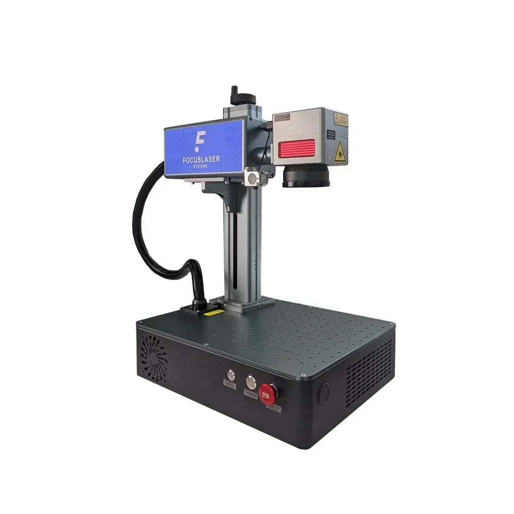 Focusla ser 20W 30W 60W Desktop La ser Marker Engraving Gold Silver Copper ID Card Fiber La ser