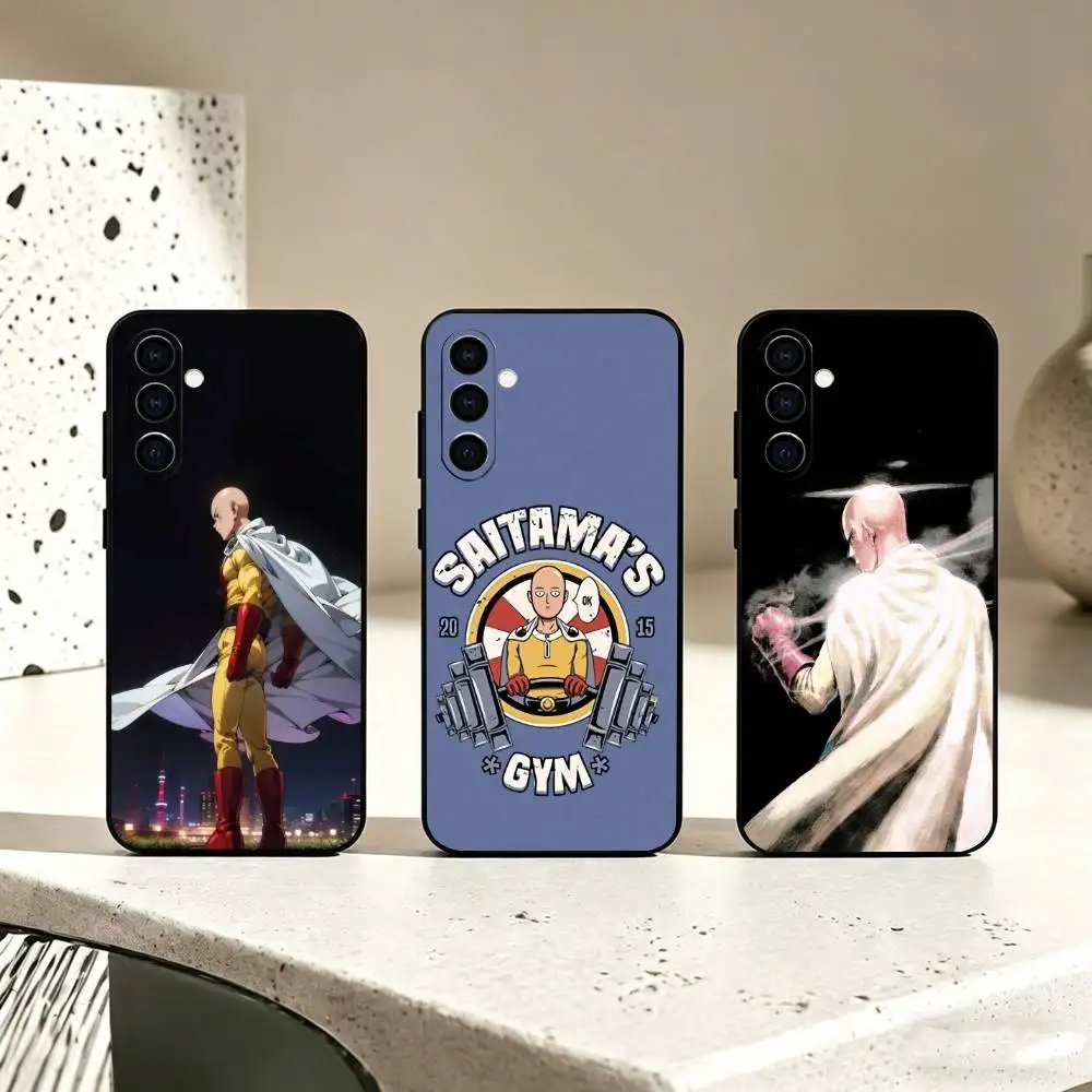 O-One-Punch Man gift Phone Case For Samsung Galaxy A73,A72,A71,A70,A53,A52,A51,Others Soft Black Cover