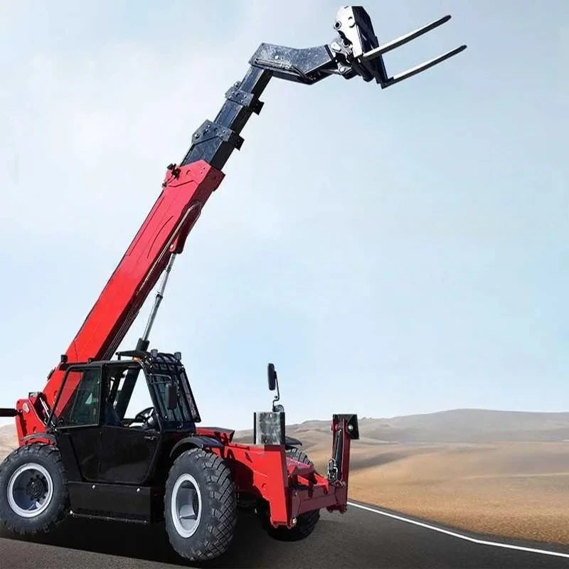 Multi-Terrain Capable Telescopic Handler Machine Adaptive Stability System for Reliable Performance on Various Surfaces