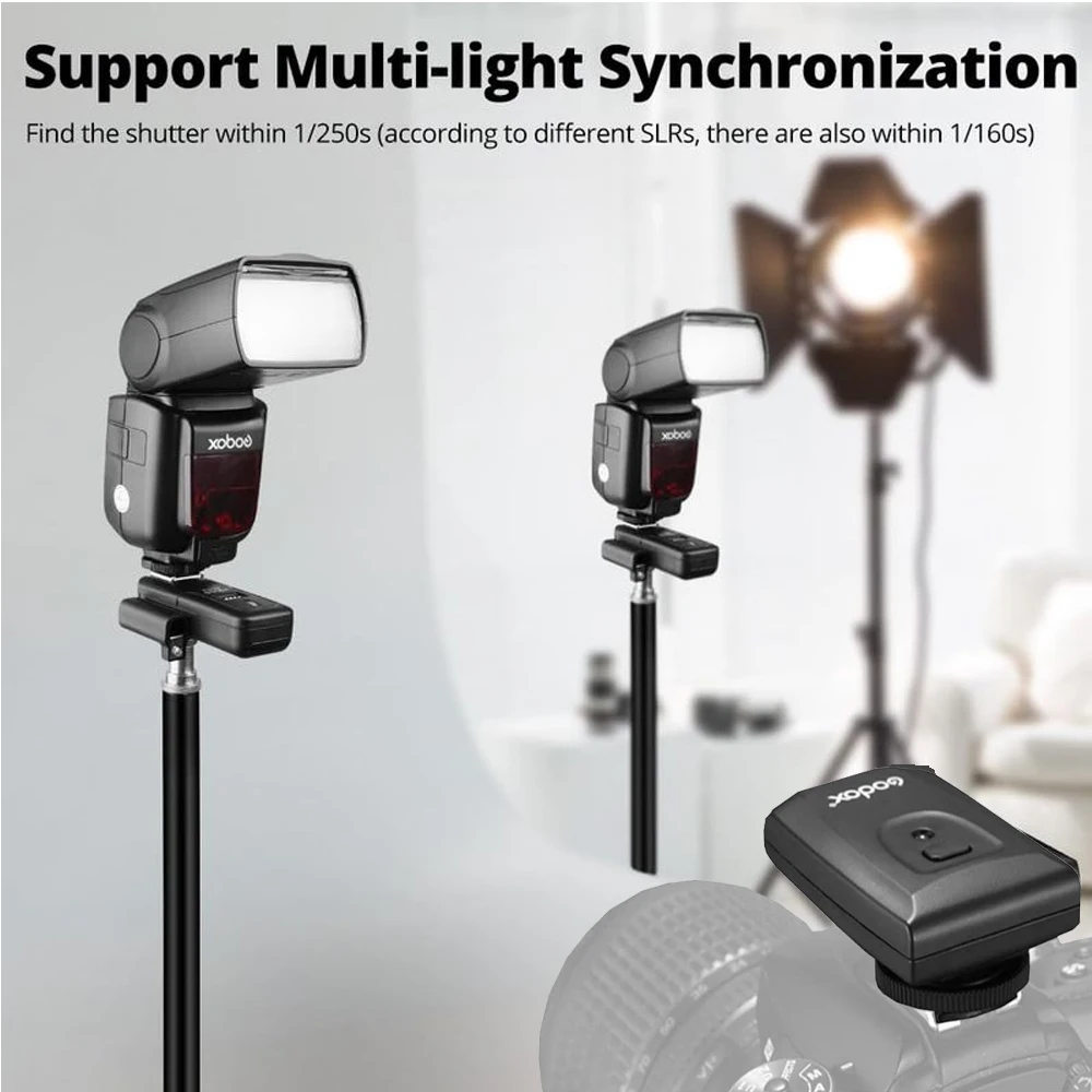 Godox CT-16 16 Channels Wireless Radio Flash Trigger Transmitter + 2x Receiver Set for Canon Nikon Pentax Studio Speedlite Flash view 3