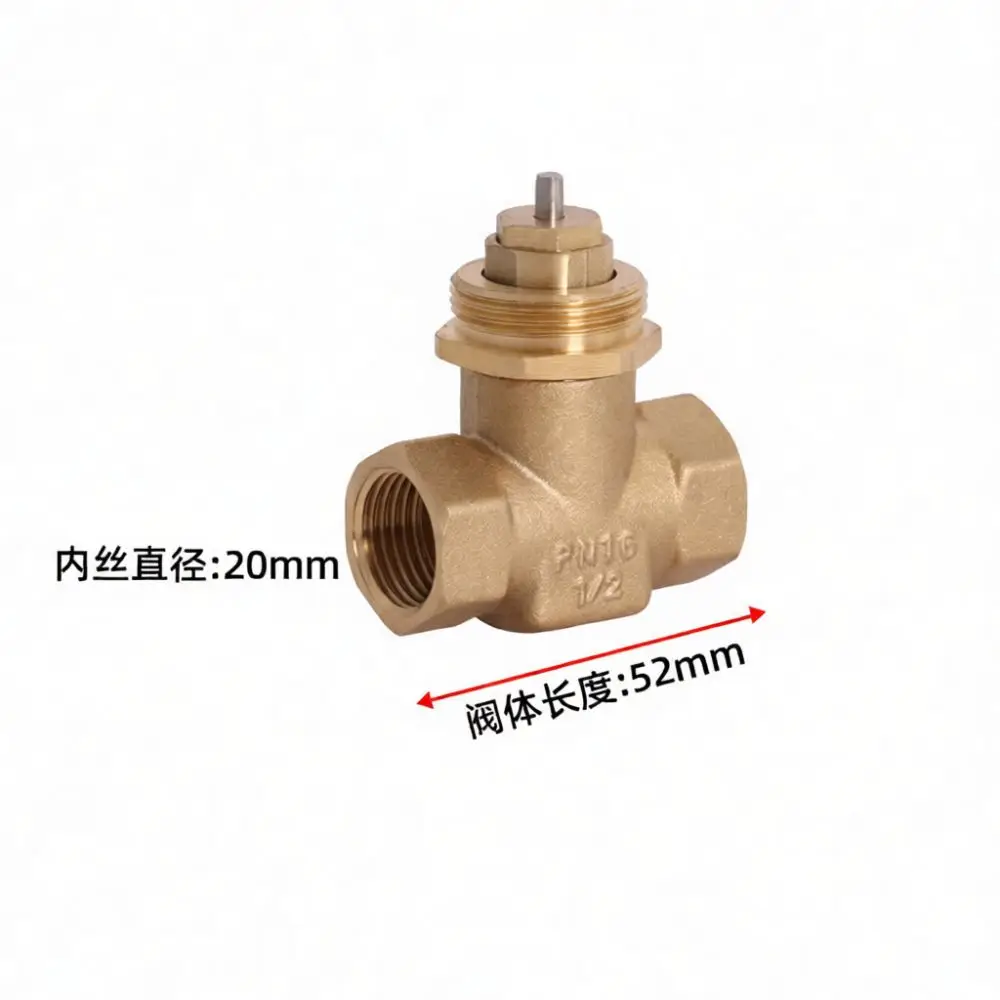 Brass Electric Two Way Valve HVAC Fan Coil Unit Flow Control Actuator Manual Override Shut Off Valve Pipe System Connector 220V