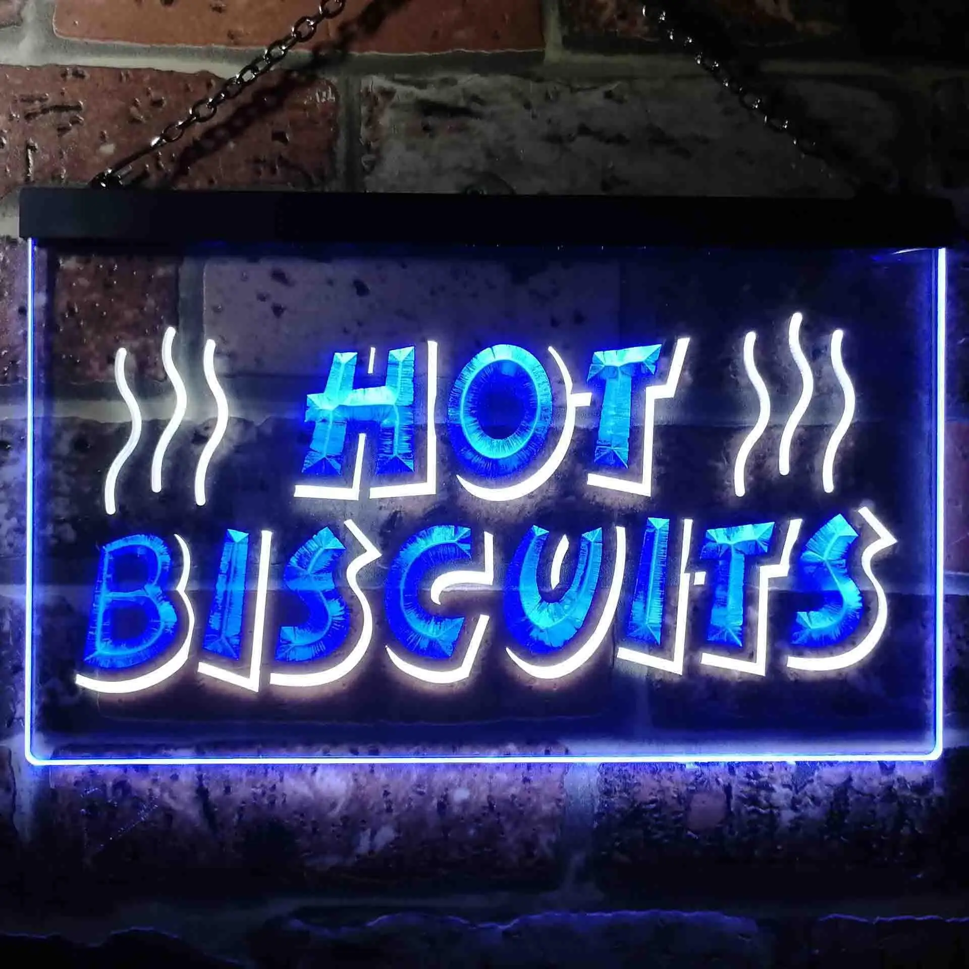 

Hot Biscuits Dual Color Led Neon Sign st6-i0117