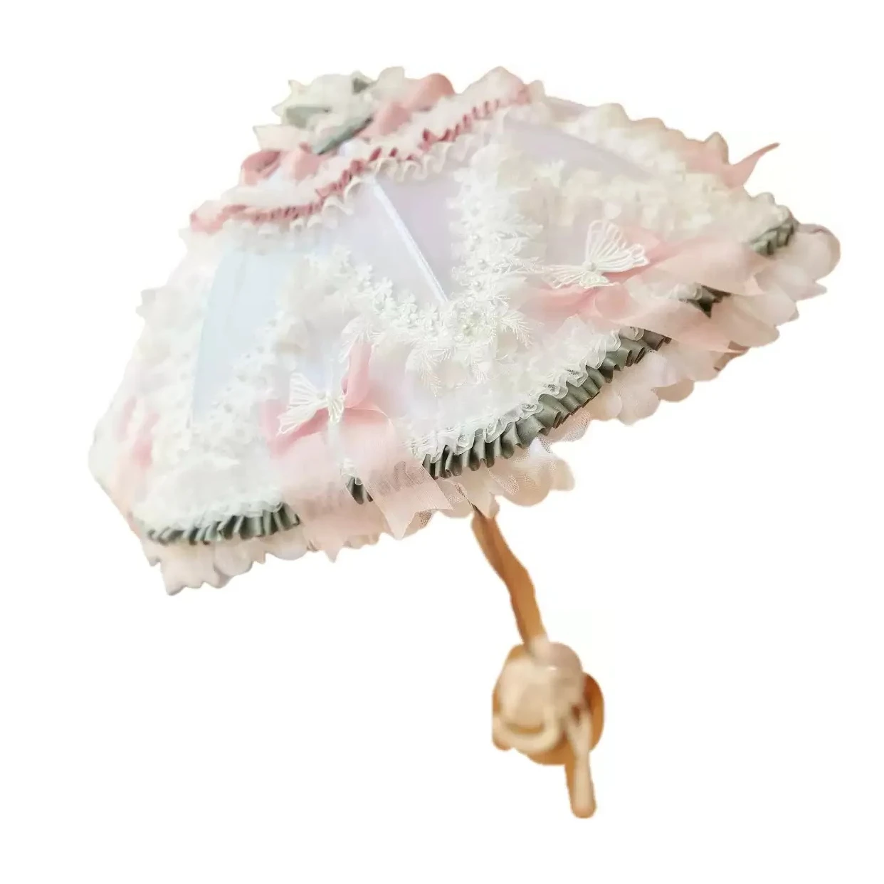 Princess Lace Umbrella Pink Green Purple White Decorative Parasol Wedding Shooting Photo Props For Photography
