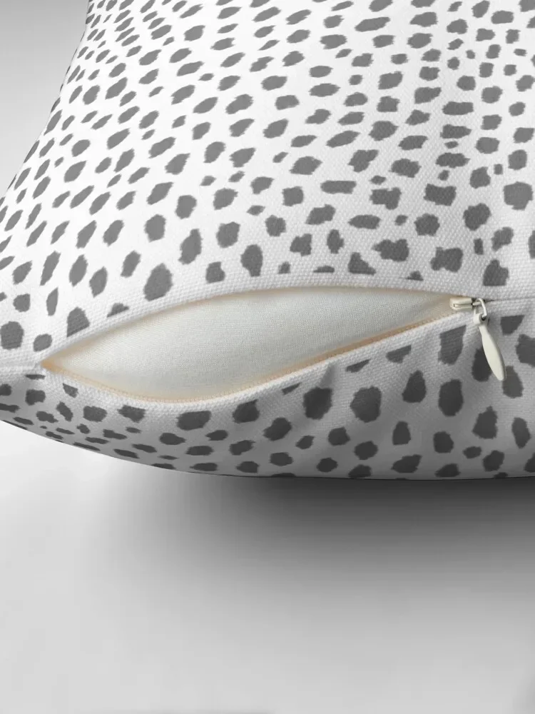 Gray Dalmatian Spots (gray/white) Throw Pillow home decor items Sofa Covers Pillow