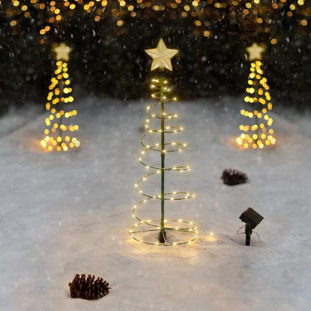 

70 LED Solar Christmas Tree Lights Outdoor Solar Charging Waterproof Garden Light Multi-color Decoration Lawn Light for Yard