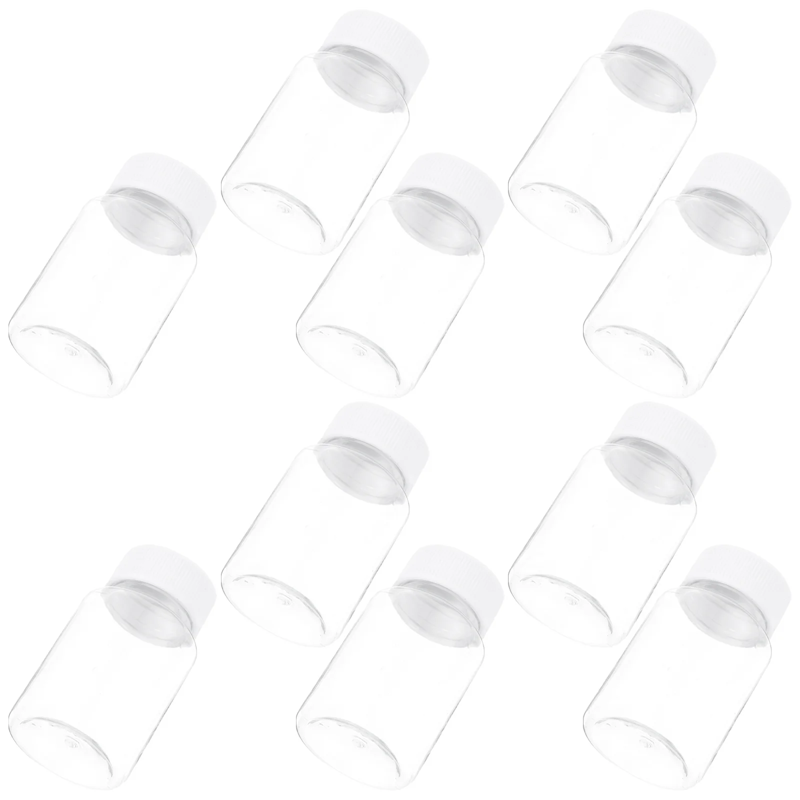 20 ชิ้น 80 มลขวดพลาสติกใสสำหรับใส่ยา วิตามิน แคปซูล จัดเก็บกันน้ำ ฝาเกลียว ที่ใส่ยา อาหาร