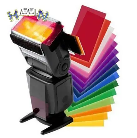 JETTING 12 шт. универсальная вспышка Speedlite цветной гелевый фильтр комплект освещения диффузор для CANON 600EX 580EX II 430EX 320EX 270EX MDAU