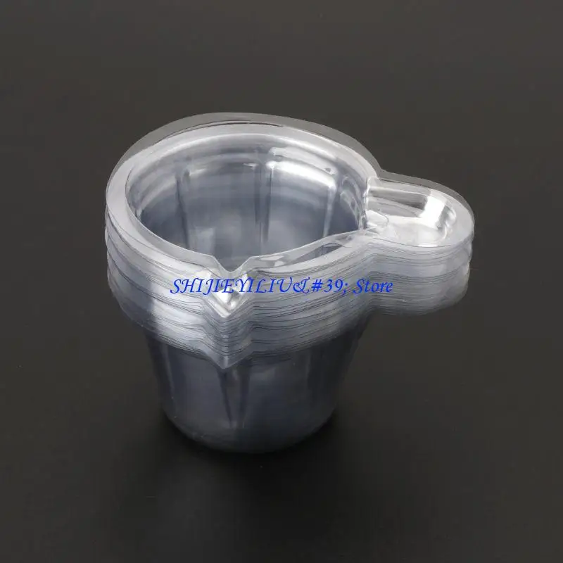 E21F 20/100 Pcs Hospital Plastic Urine Cups 40ML Safety Disposable Assay Cups for Medical Center Laboratory