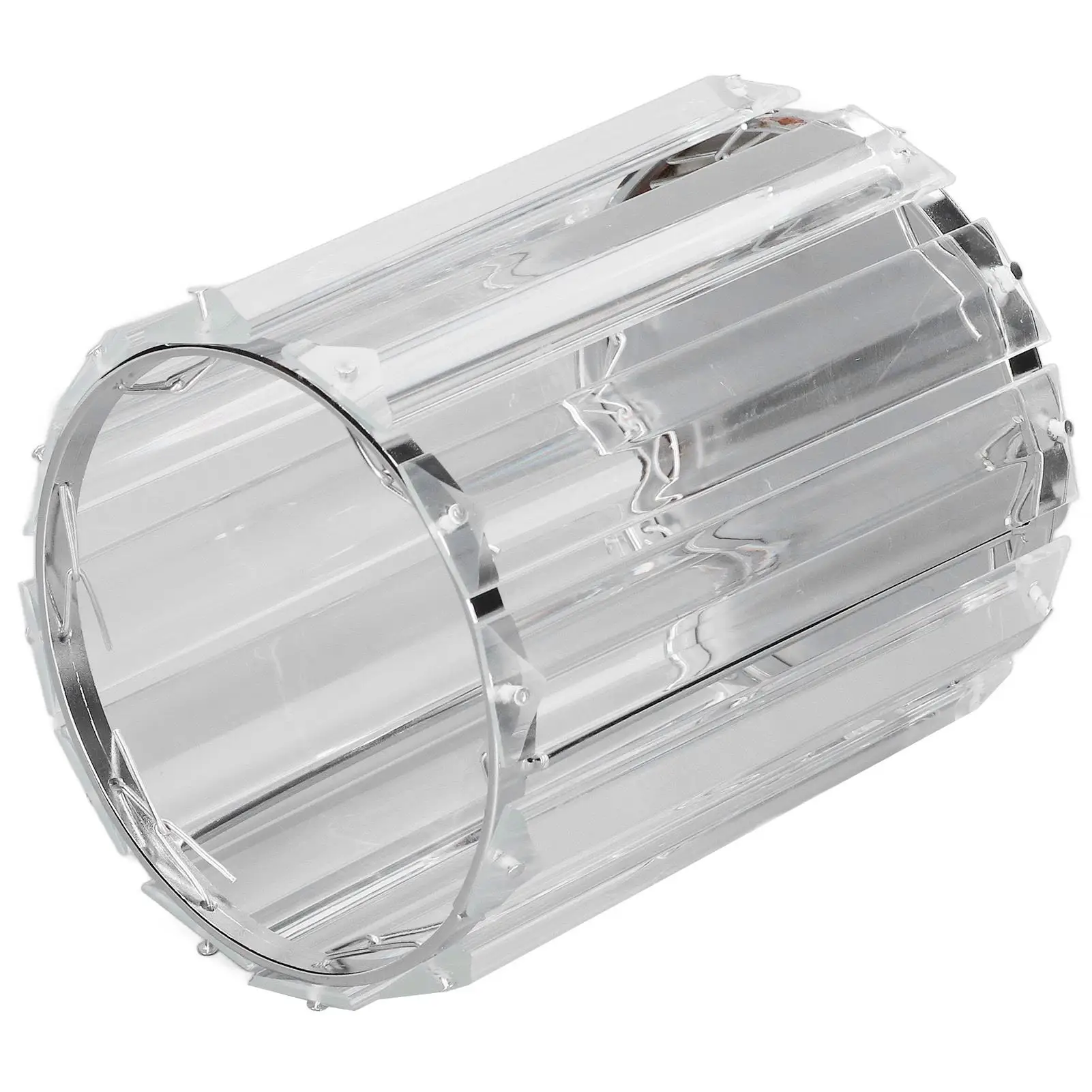 Clear Glass Cosmetic Brush Holder Multi Functional Organizer Large Round Design for home for office Use