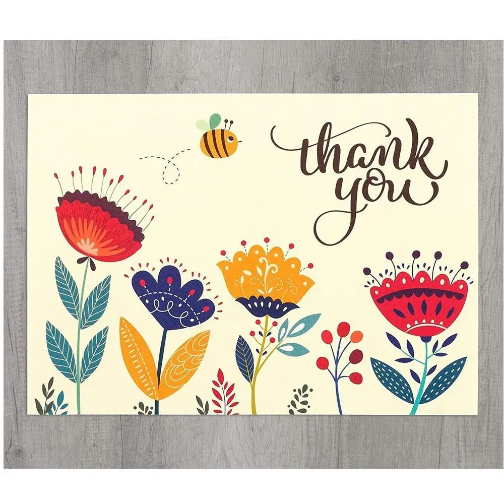 20Pcs Valentine's Day Greeting Cards Korean Creative Stamping Message Cards Flower Bouquet Small Cards Wholesale