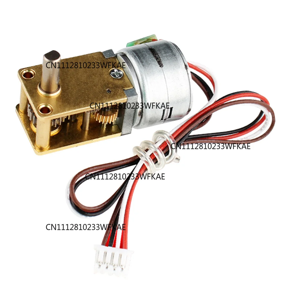 15BY Micro Stepper Motor Metal Brushless 2 Phase 4 Wire Self Locking Reversible Gearbox Stepping Worm Gear Stepper Motor