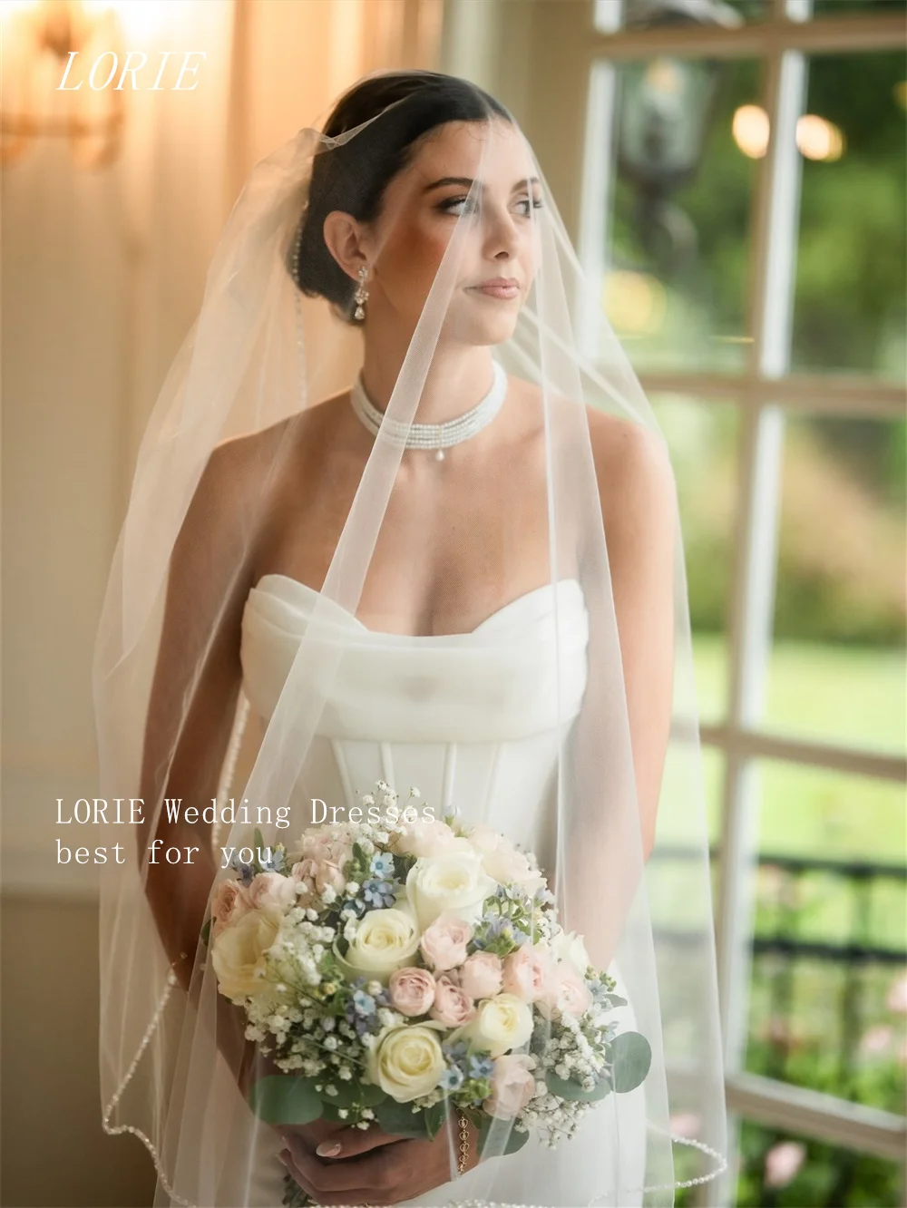 LORIE فاخر مشد حورية البحر فستان الزفاف التخلص على شكل قلب فساتين زفاف الخصر Cinching ثوب زفاف مخصص 2026