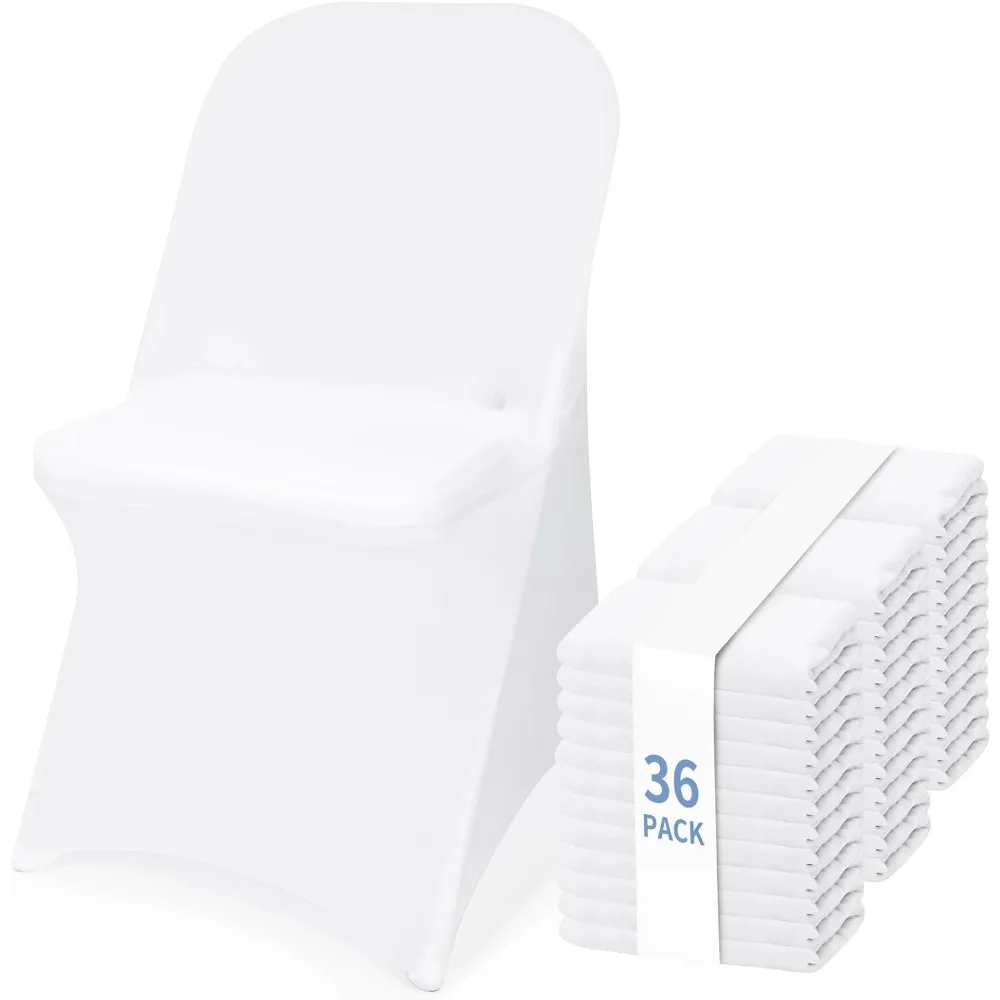

Universal Spandex Chair Covers Set of 36 - Stretchable and Washable Slipcovers for Dining, Party, Wedding, and Banquet Use