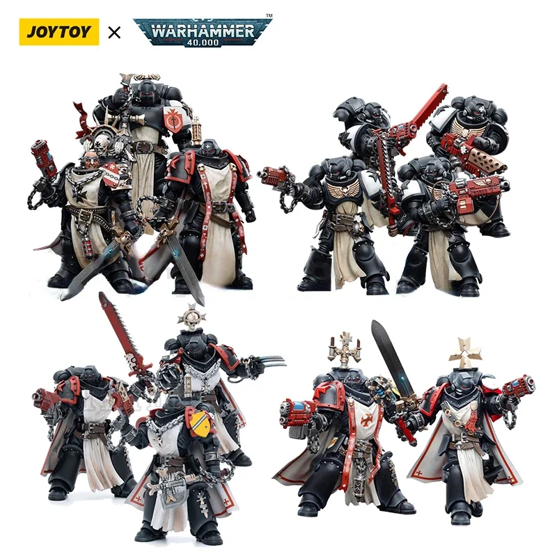 JOYTOY 1/18 Actionfigur 40K Black Templars Squads Anime Collection Militärmodell