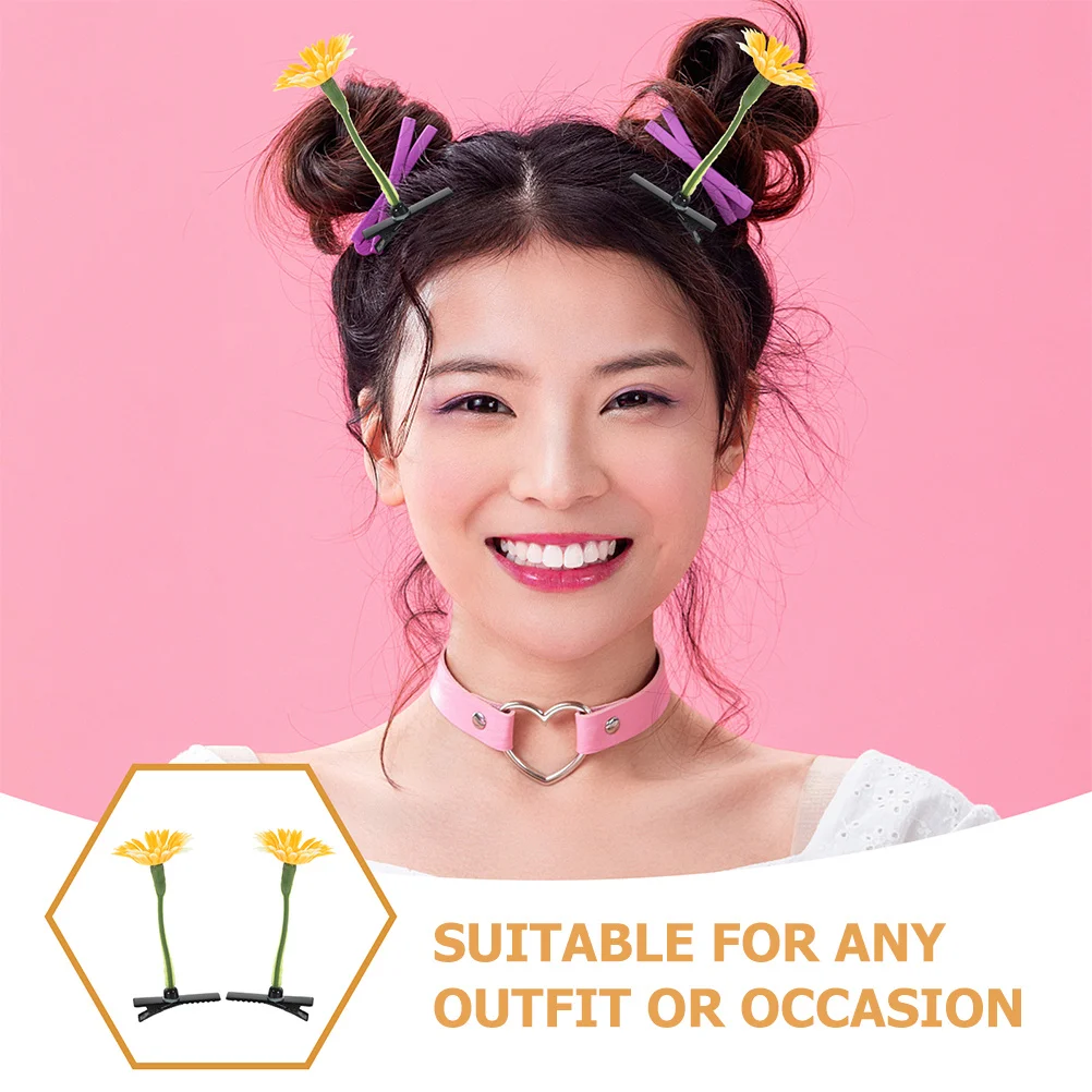 

30Pcs Flower Hair Clips for Girls Adorable Sunflower Hairpin Styling Barrettes Safe Easy to Use Hair Accessories for Kids Daily