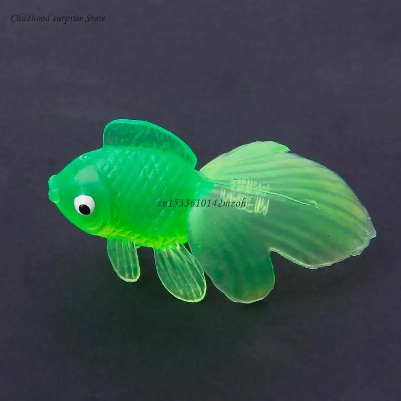 Kinder Mini Spielzeug Realistische Golden Fish Tragbare Cupcake Party Gefälligkeiten Dropship