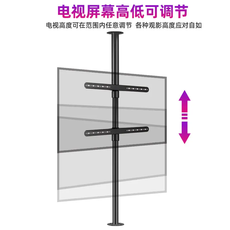 

TV 360-degree rotating bracket, double-sided flipping partition cabinet, wall rack 32-75 inch rotating disc