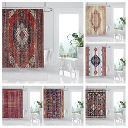 Waterproof fabric shower curtains Bathroom curtain accessories Bath curtain for shower 180x200cm 240*200 boho decoration vintage