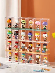 Dust-proof Acrylic Doll Toys Storage Organizer Box Mystery Box Display Stand Popmart Storage Box Case Blind Box Showcase