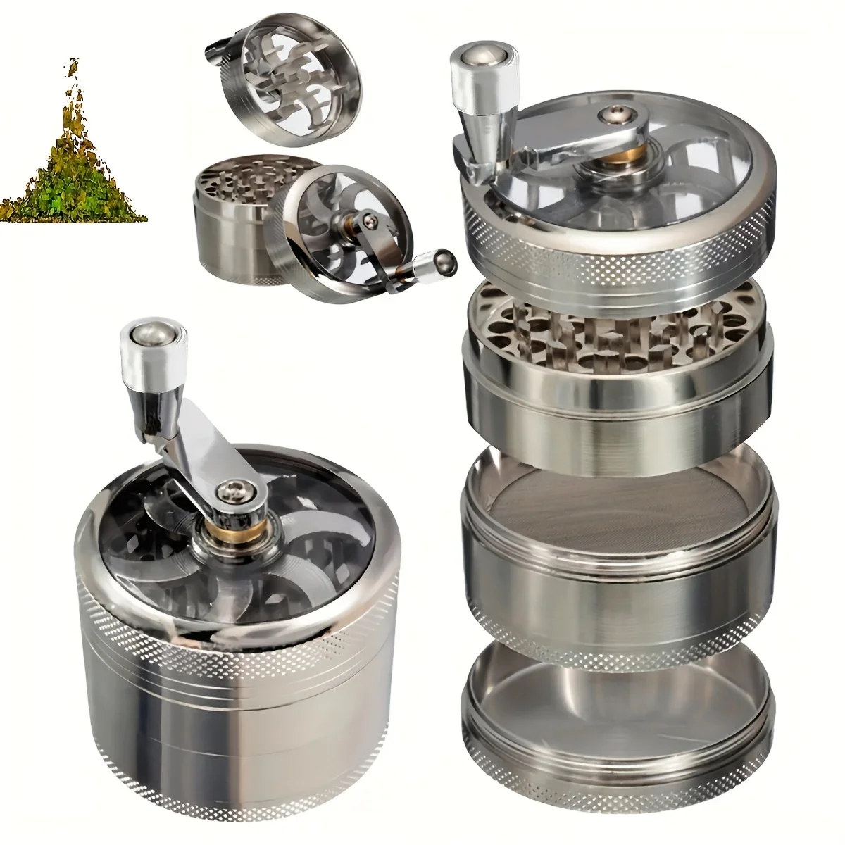 Nut Hard Spice Grinder for Nutmeg Ginger Rock Salt Peppercorn Hand tools crushers Hand metal grinder with handle