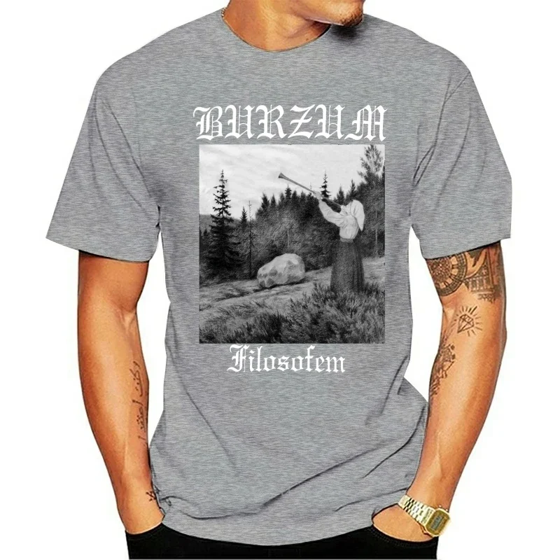 Burzum Men\'s Filosofem T-Shirt Black cotton tshirt men summer fashion t-shirt euro size summer tshirt drop shipping