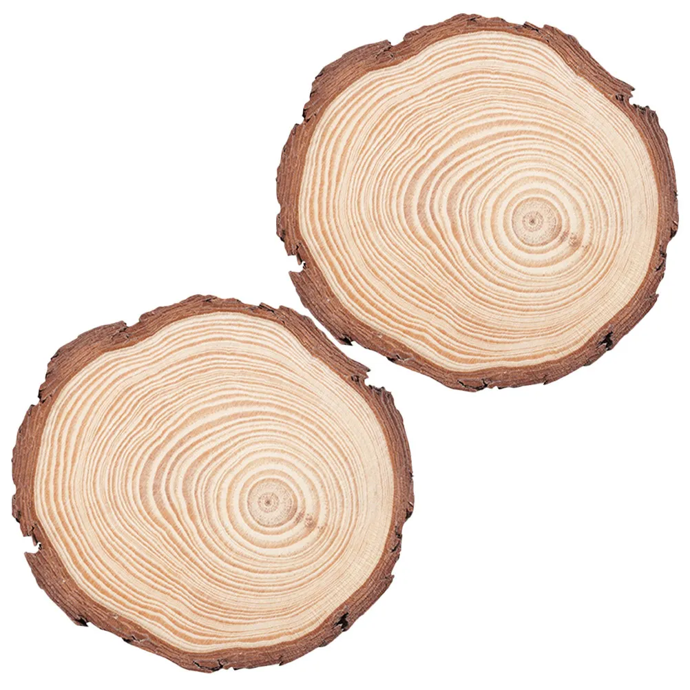 2Pcs Premium Wooden Coaster Set for Candles and Cups Heat Insulation Table Protection Mat Creative Home Decor Drink Mat Rustic