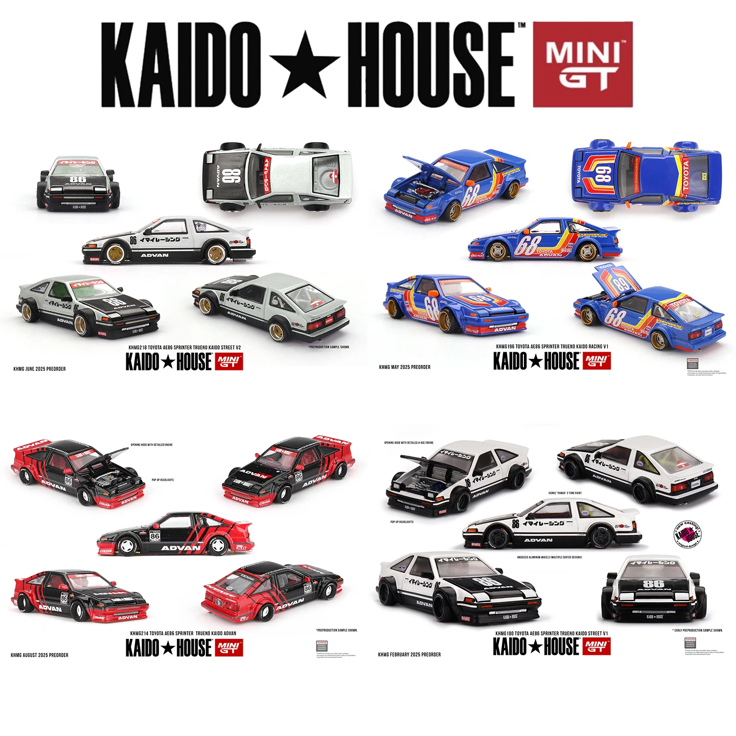 Model Kit Ae86 - Kaido House + MINIGT Toyota AE86