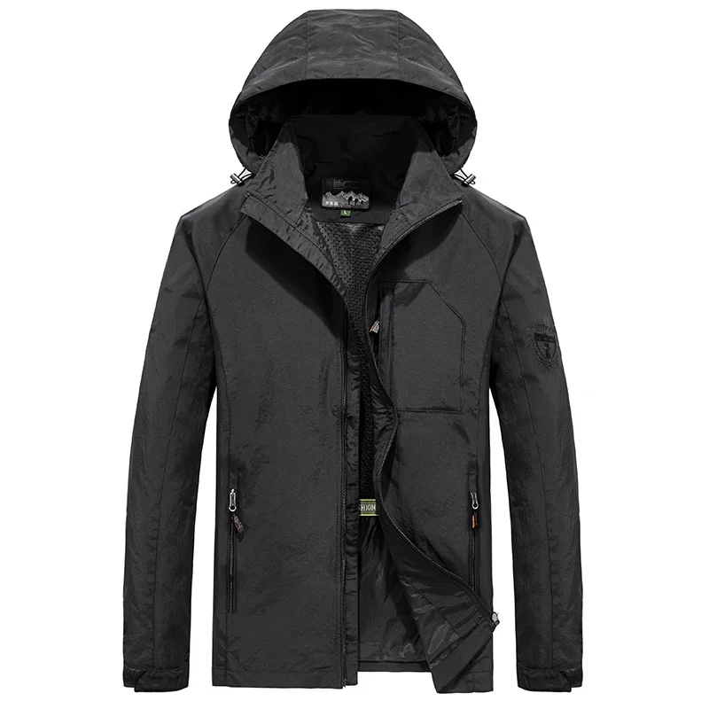 Coupe-vent à capuche imperméable pour homme, manteau Stormcoat, veste de voyage en plein air, conception de documents solides, nouveau design, printemps et automne