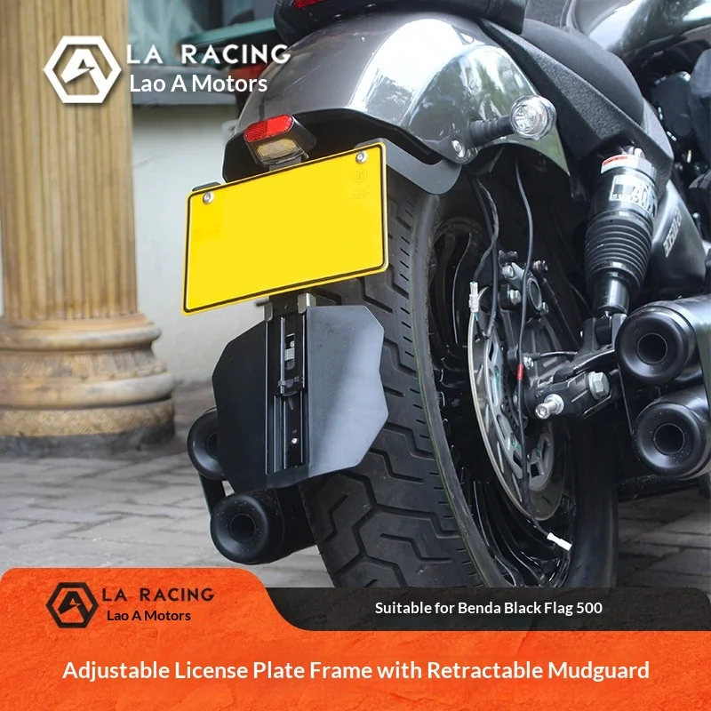 【Premium】For Benda Black Flag500 motorcycle modified license plate lights, license plate lights, short tail fenders