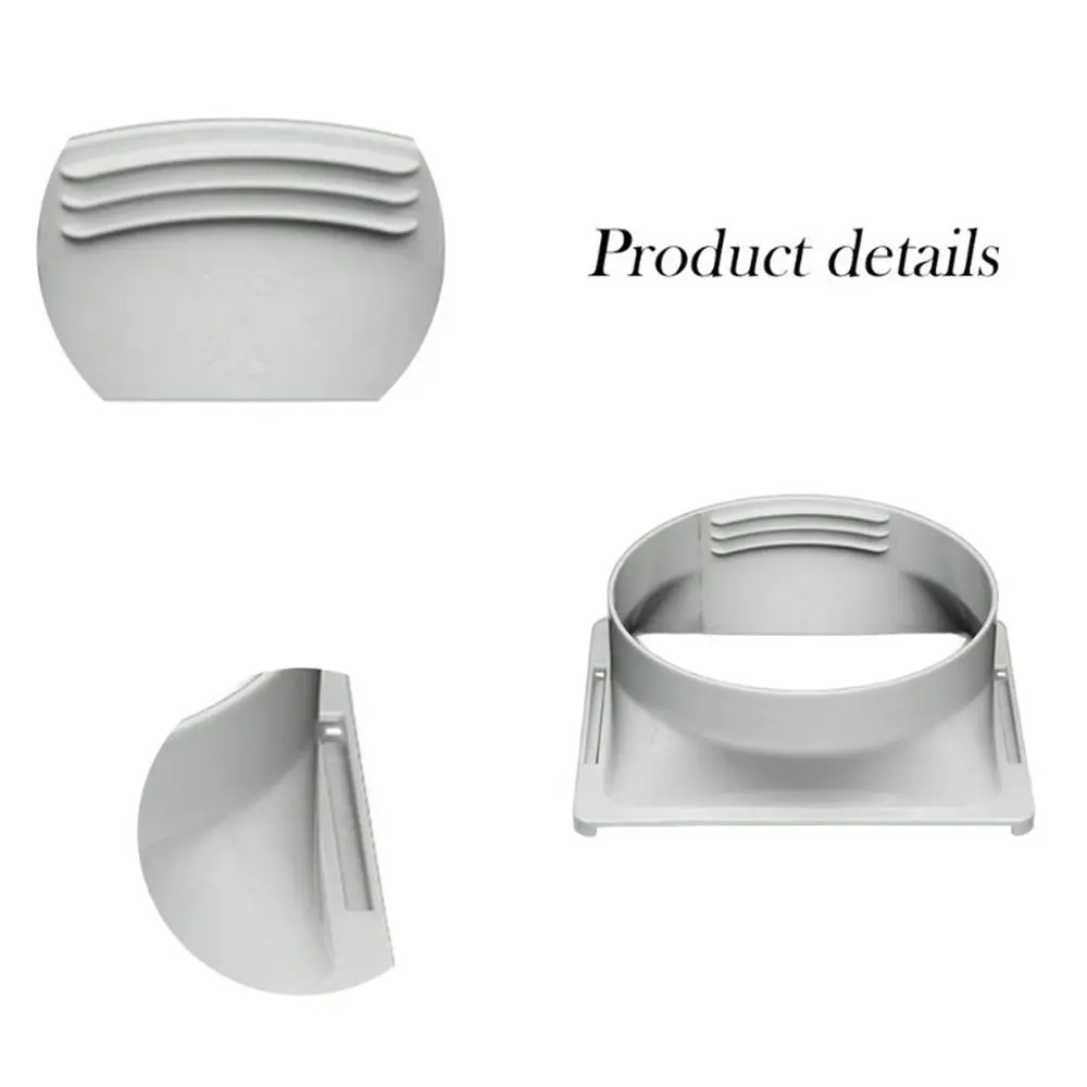 15cm Round/Square Shaped Portable Exhaust Pipe Interface Exhaust Duct Hose Tube Connector Adaptor For Mobile Air Conditioner