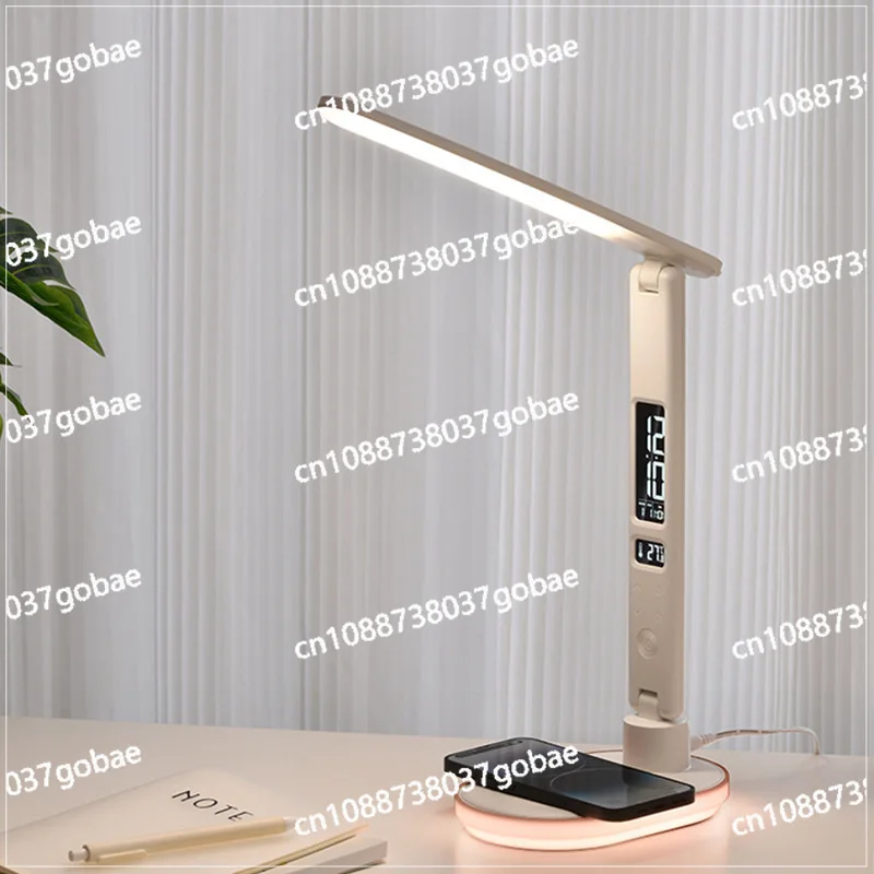 Colorful Multi-function Wireless Charging Folding Desk Lamp Dormitory Eye Protection Reading