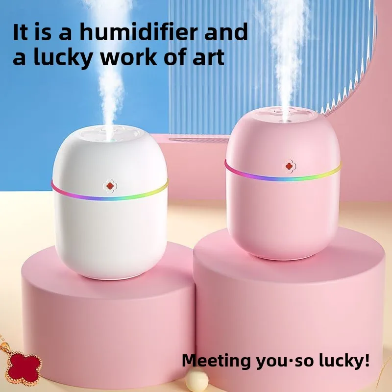 新しいミニ小型 Y 加湿器サイレント加湿器オフィスデスクトップ X5 幸運草加湿器ミニ USB 噴霧器