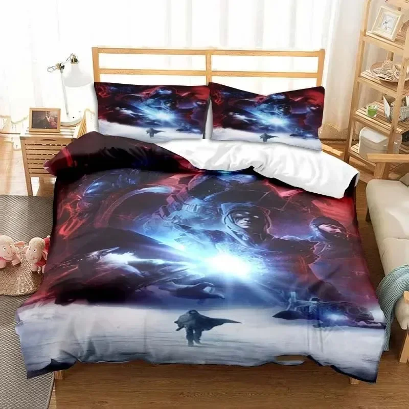 Game Destiny 3D NEW Duvet Cover Pillowcase Bedding Set Adult Boy Girl Bedroom Decoration Children Single Double Large