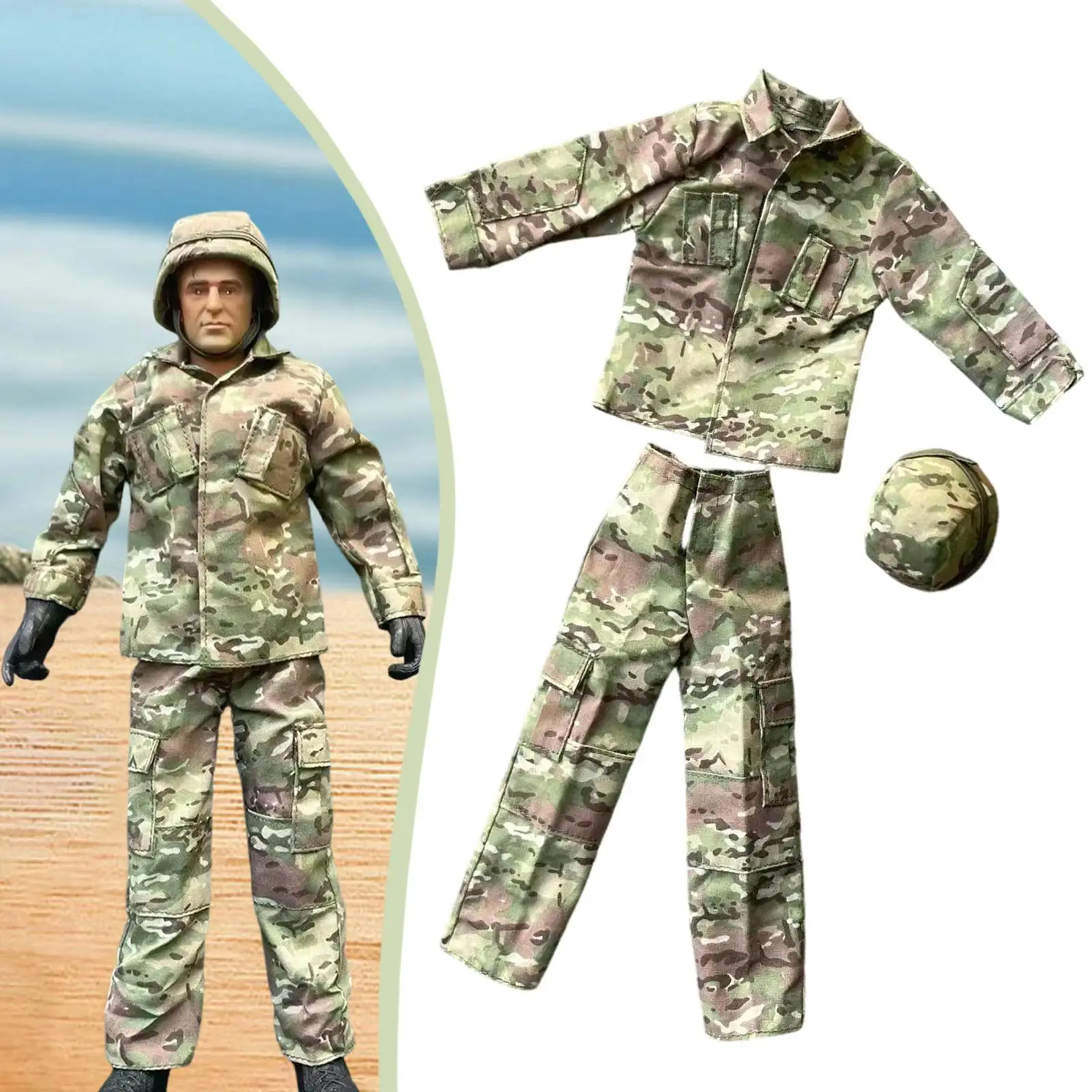 Set di Abiti per Action Figure 1/6, Uniforme Mini, Elegante Cappotto e Pantaloni Maschili in Miniatura, Vestiti per Bambole e Modellini Maschili da 12 Pollici